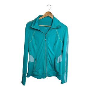 Tangerine Women's Aqua Lightweight Breathable Full Zip Stretch Jacket Sz M